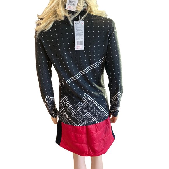 NWT Alp N Rock Valentina Womens Skirt Ski Apres Red Black Small MSRP$329 - Picture 13 of 17